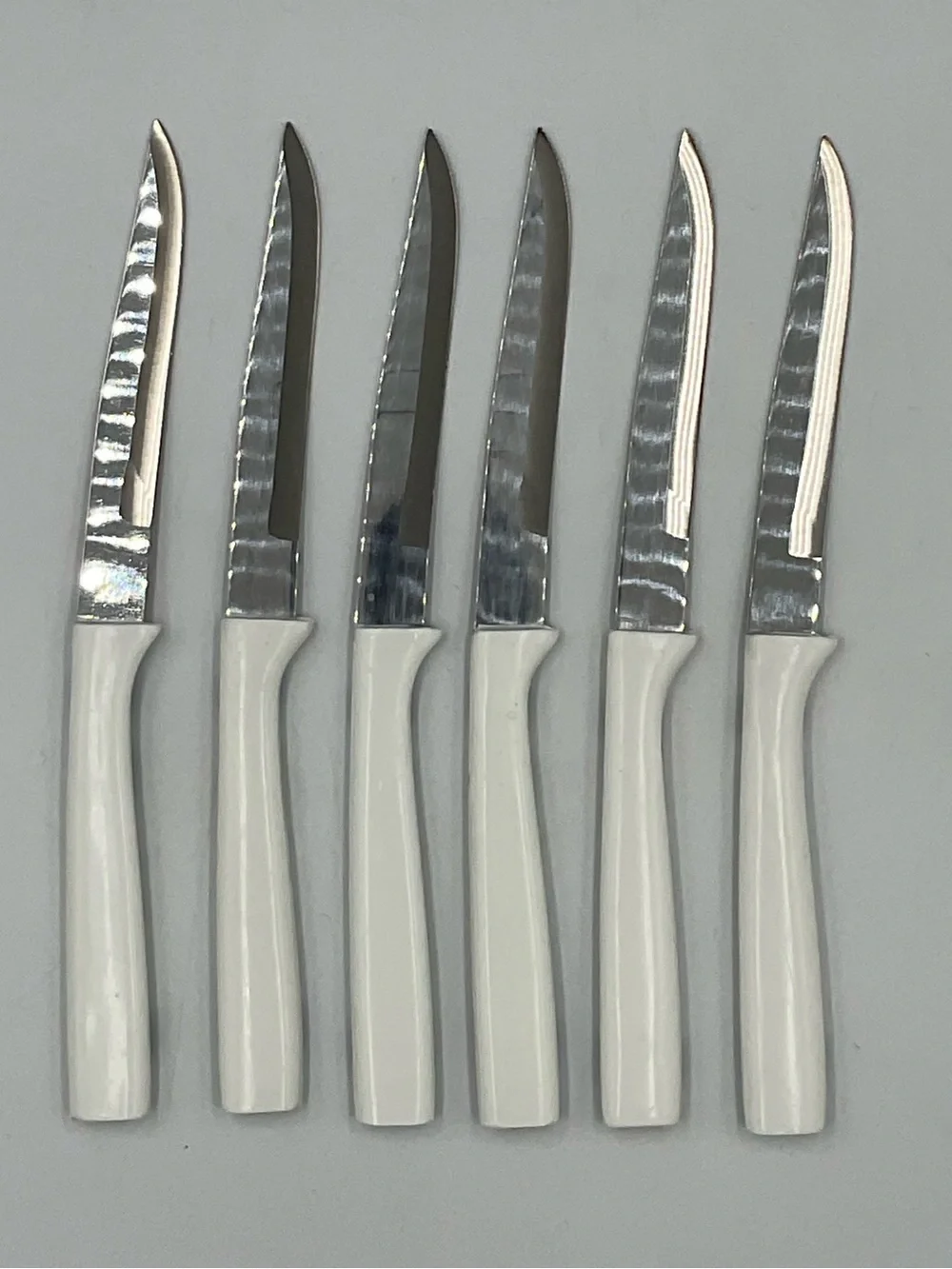 Vintage 6 Piece Blue Willow Design Steak Knives Set Japan